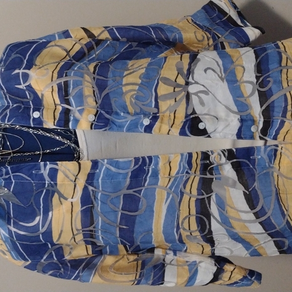 Sheer Lace ALIA Button Down Over Shirt or Light Jacket for Cruisin & Vacation!! - Picture 5 of 6